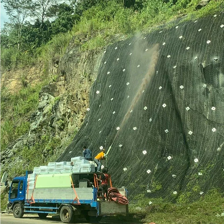 Supplied slope hydroseeding application photograph